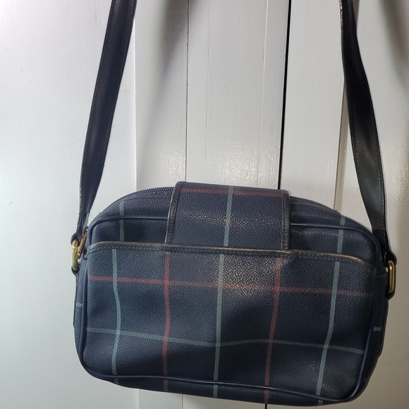 BURBERRY AUTHENTIC VIMTAGE .BLUE CROSSBODY / SLING BAG - Picture 3 of 15